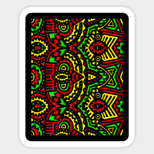 Rasta Pattern Sticker